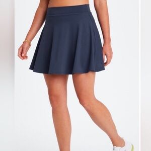 Fabletics Navy Flounce Skirt Skort